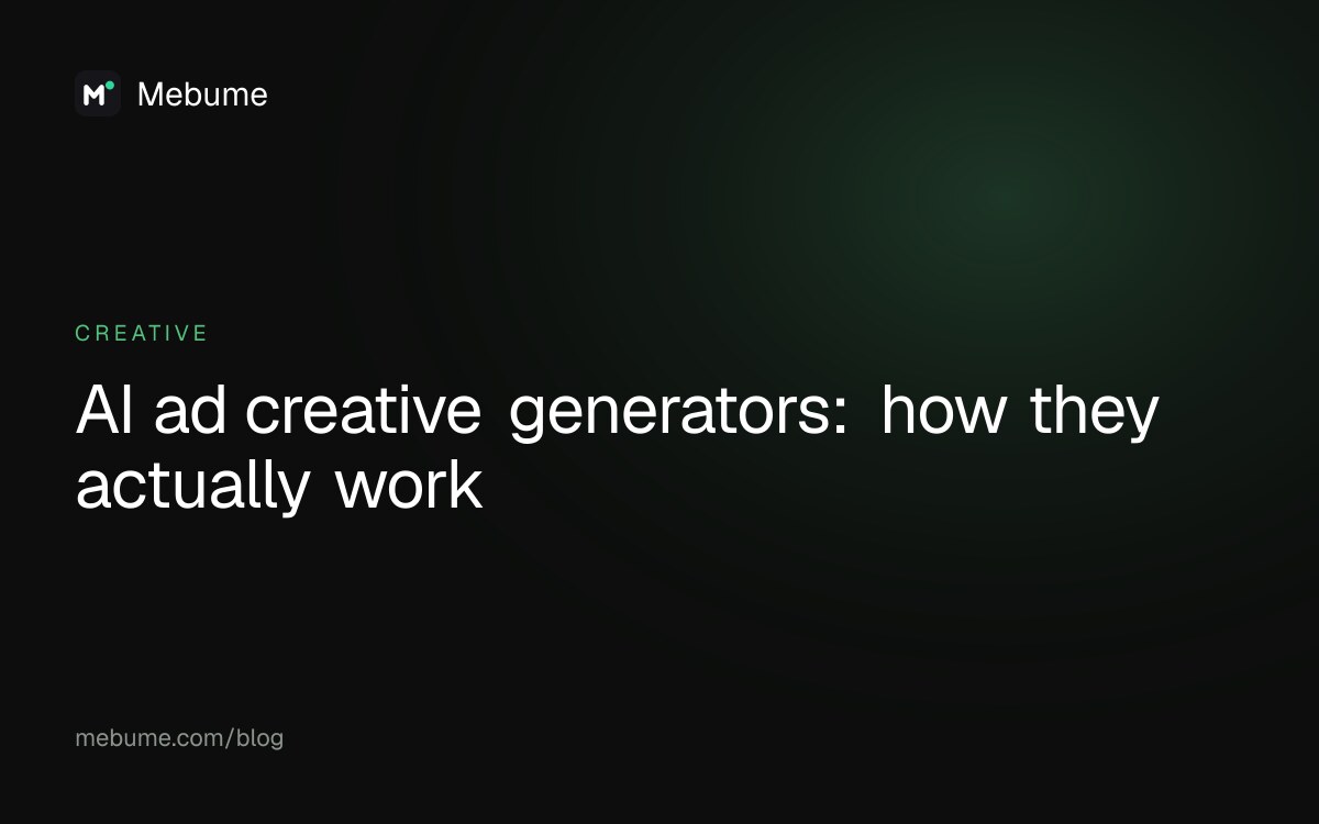 AI ad creative generators: how they actually work
